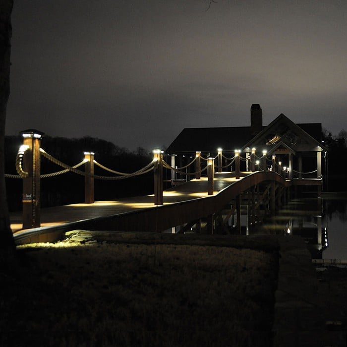 Pyramid Post Cap with LED Lights