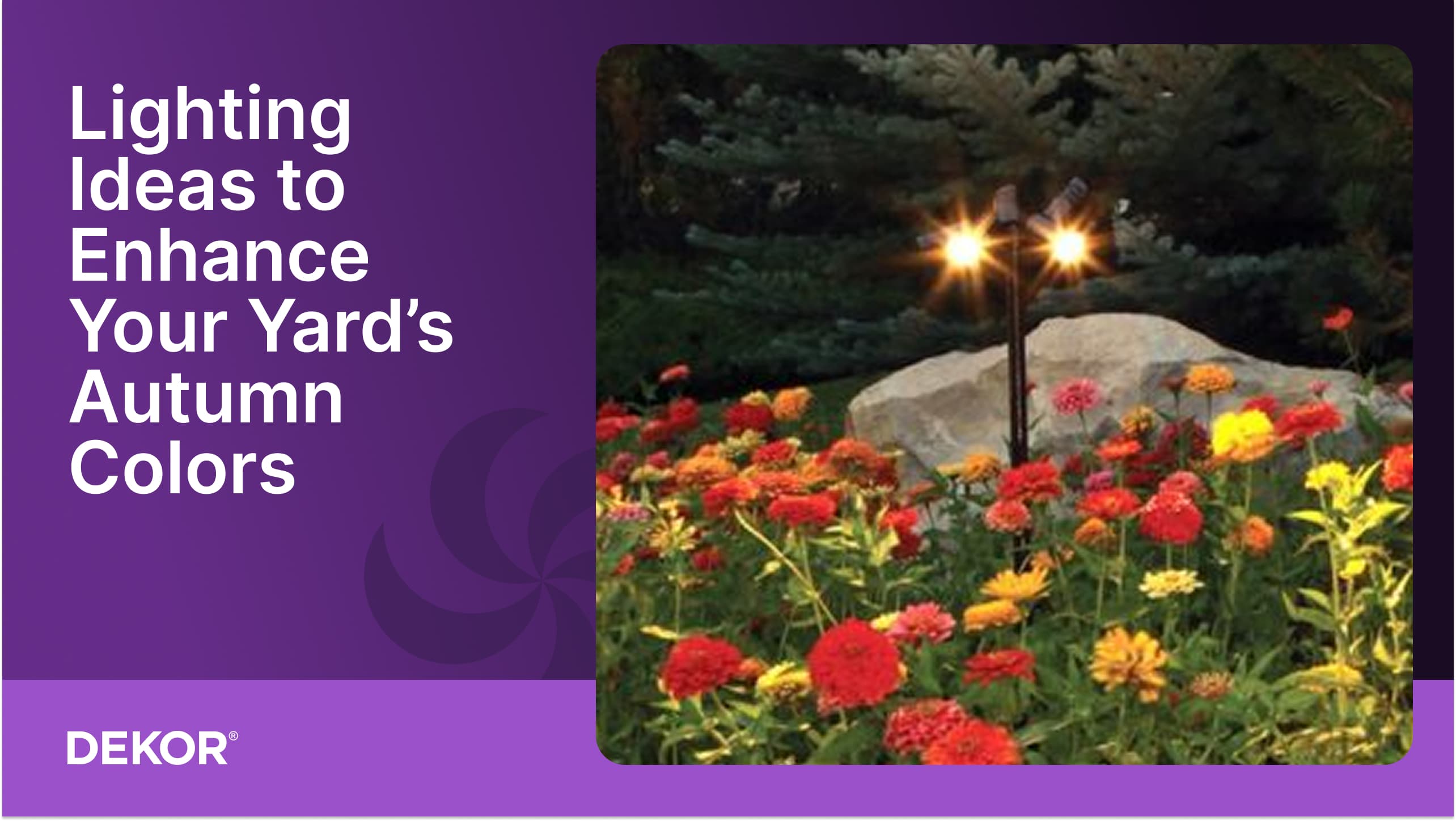 Using Lighting to Enhance Autumn Colors in Your Yard | DEKOR® Lighting