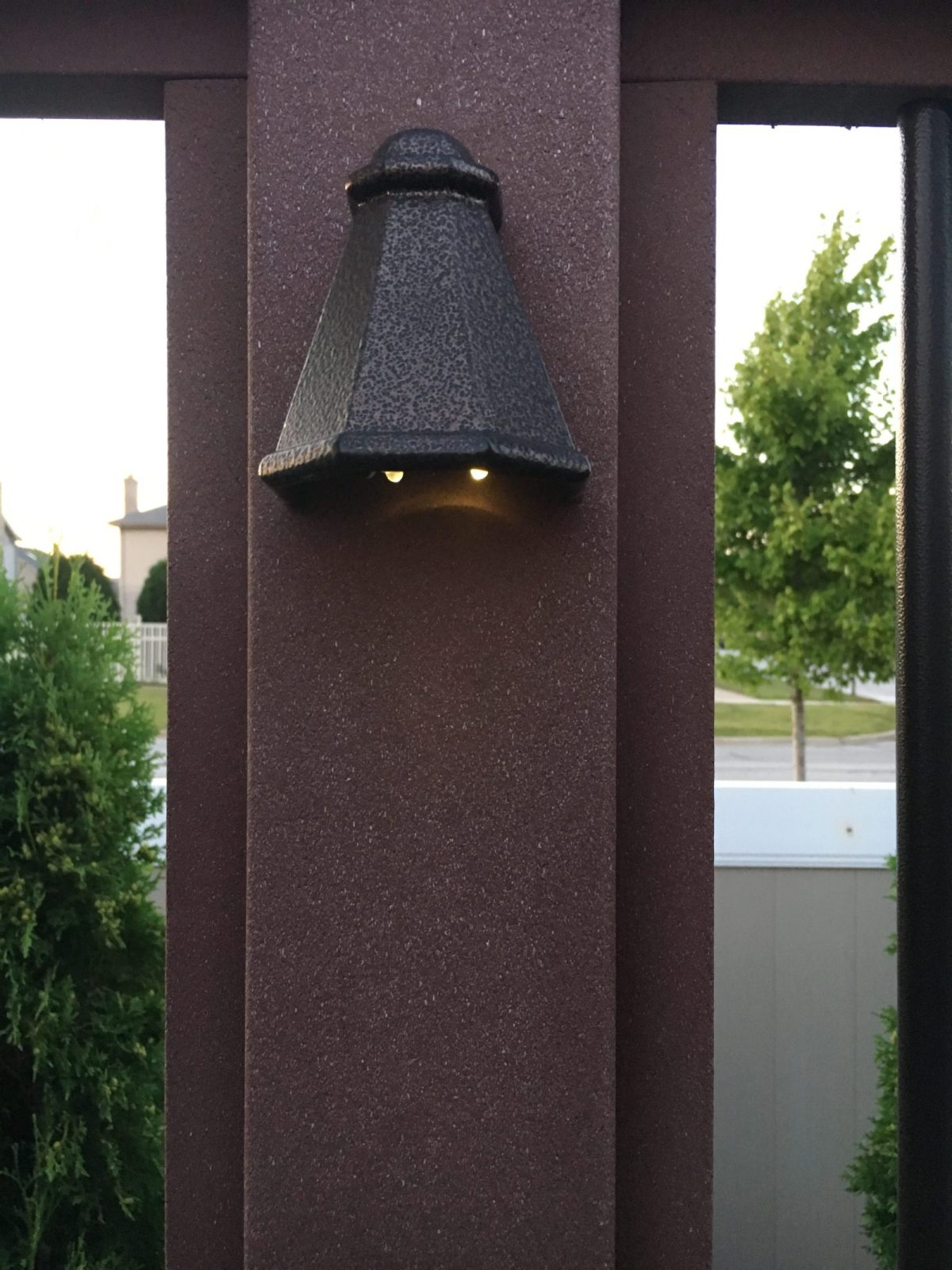 Tear Drop Style Post Lamp