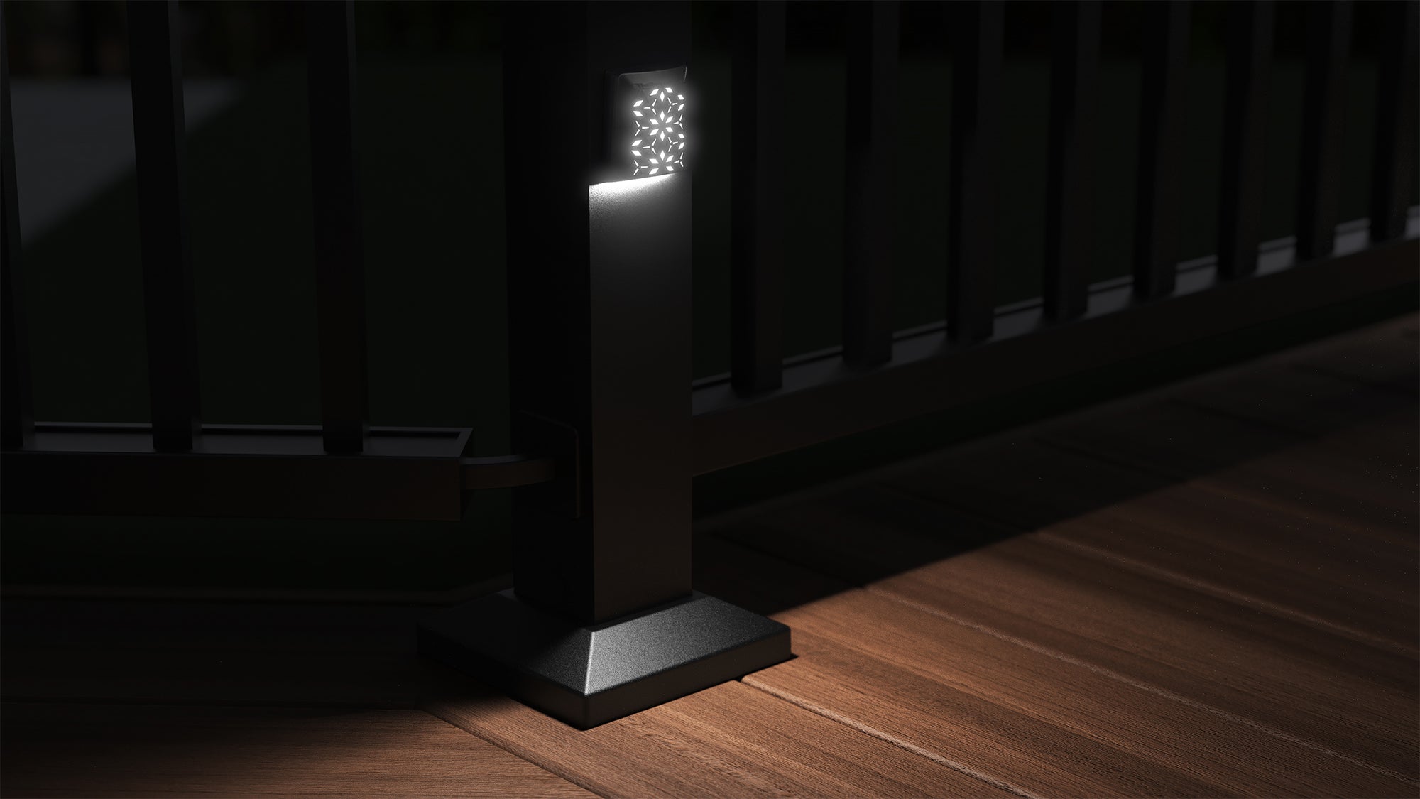 Decorative Post Mount Rail Light