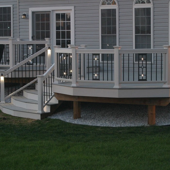 Perfect Panel Aluminum Railing Balusters with LED Lights