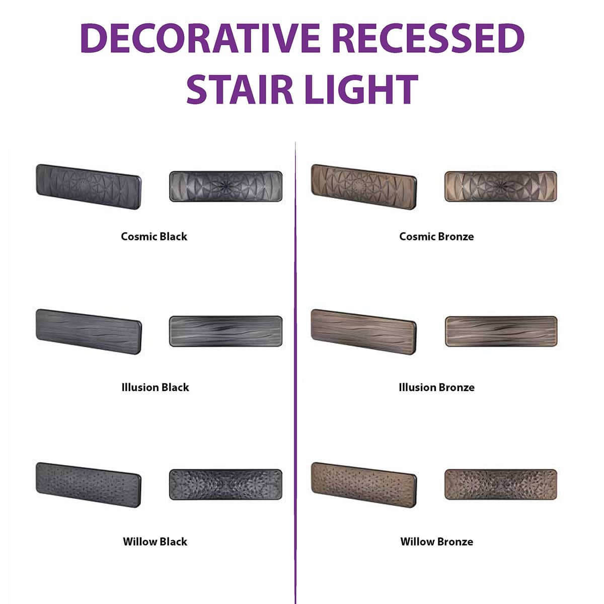 Decorative Recessed Stair Light