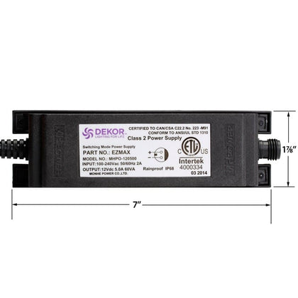 60 Watt Low Voltage Transformer for LED Lights