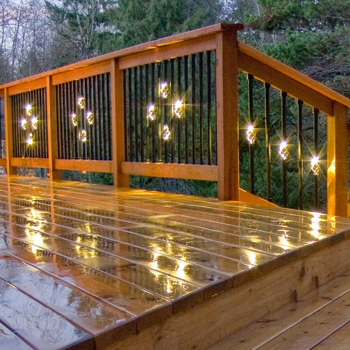 Round Single-Basket Balusters with LED Lights | DEKOR® Lighting