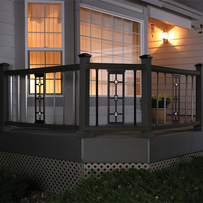 Perfect Panel Aluminum Railing Balusters with LED Lights