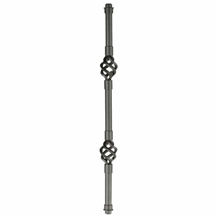 Round Double Basket Baluster with LED Lights | DEKOR® Lighting