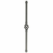 Round Single Basket Baluster with LED Lights