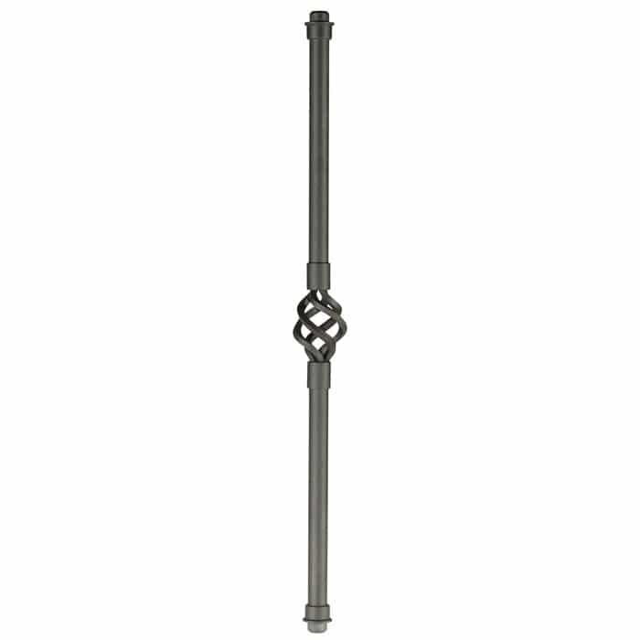 Round Single Basket Baluster with LED Lights
