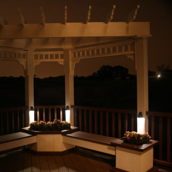 Tear Drop Style Post Lamp
