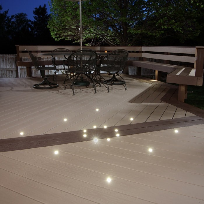 Dek Dots LED Recessed Deck Lighting Kit Flush Mount