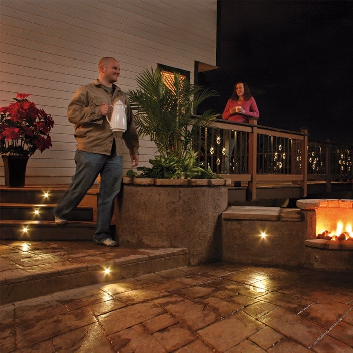 Outdoor Led Recessed Stair Light Kit 8 Pack Dekor Lighting Stair Lighting Color Swatches