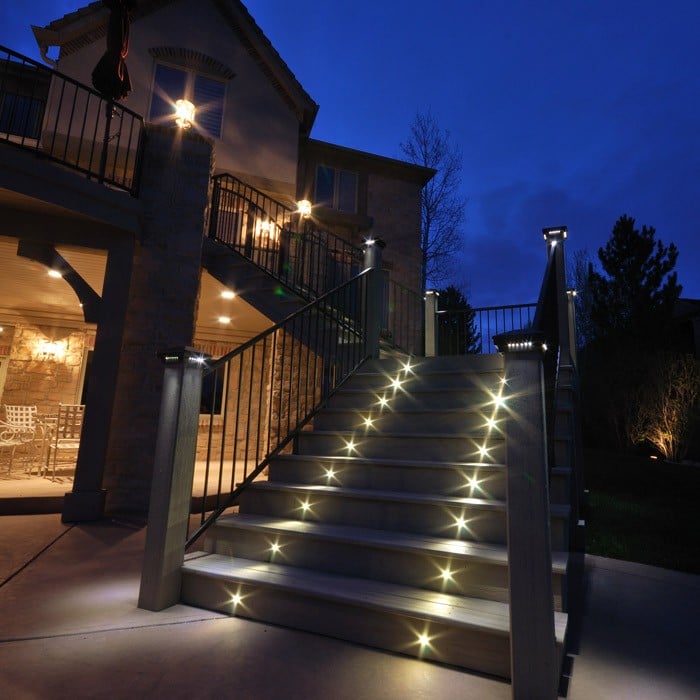 Low Voltage Deck Lights 10-Pack, Watt Outdoor Landscape LED Step Lights  f 価格比較