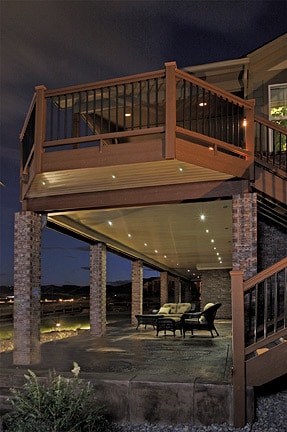 deck lights outdoor lighting led recessed under patio dekor concrete exterior light voltage low strip yet traditional installed stairs kor