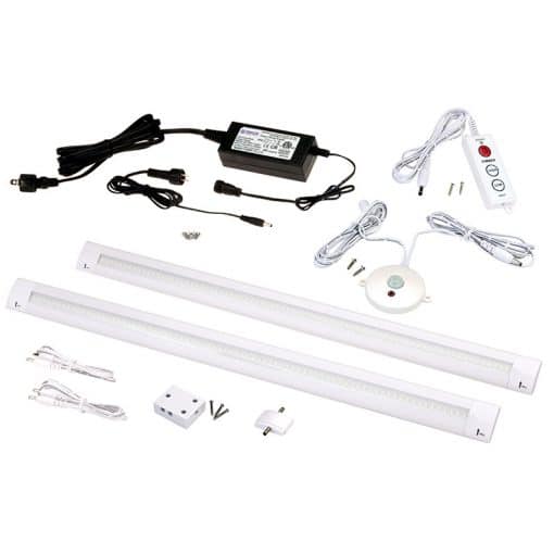 DEKOR® 20″ LED Under Cabinet Light Bar Kit in White