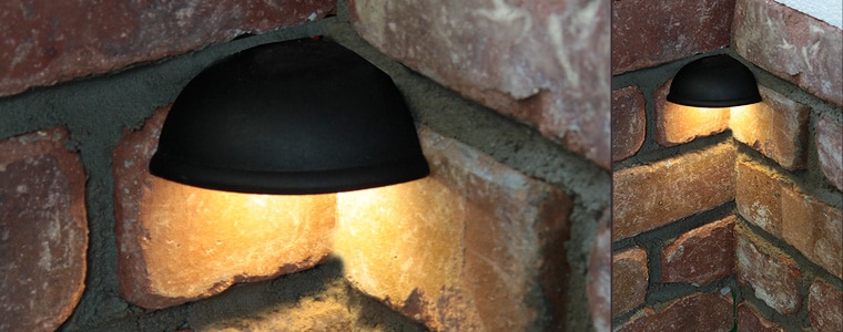 Hardscape Corner Light Installed Dekor Lighting Hardscape Corner Light Installed