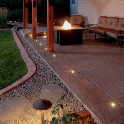 Paver dot light concrete