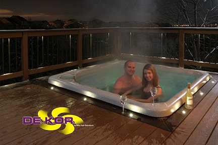 Outdoor Led Recessed Lights Dekor Lighting Set The Mood For Your Hot Tub Experience With Water Proof Led Recessed Down Lights