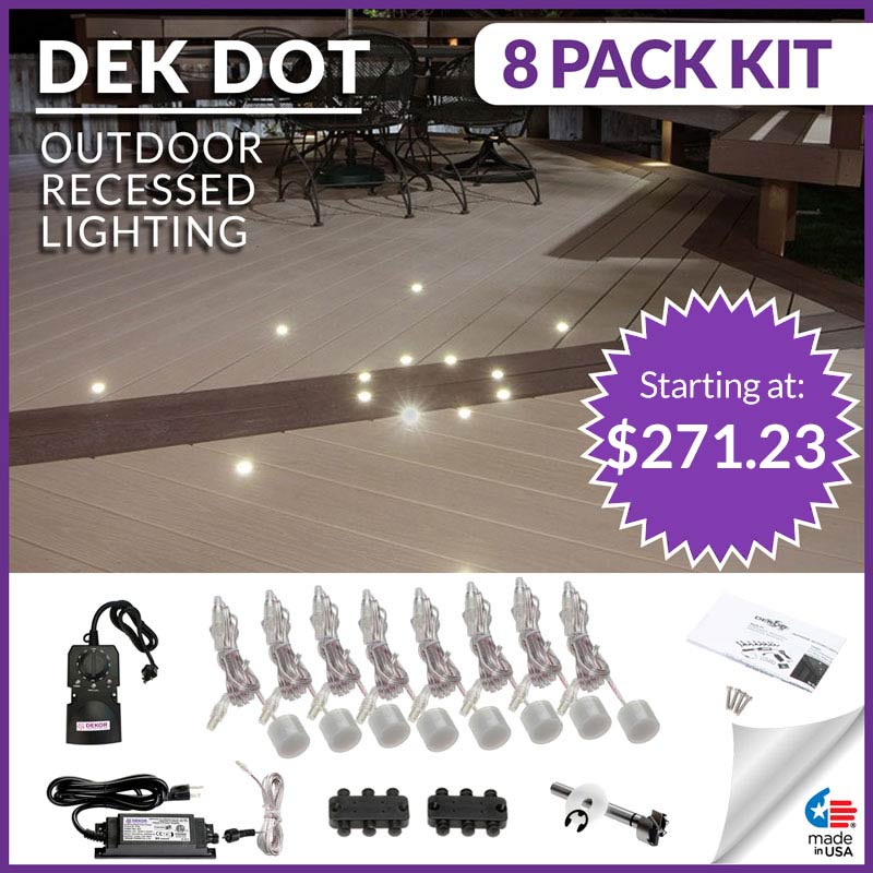 deck lighting by dekor deck lighting kits for contractors and diyers