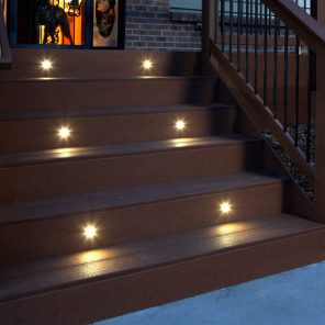 Deck Dots Deck Lighting in Stairs