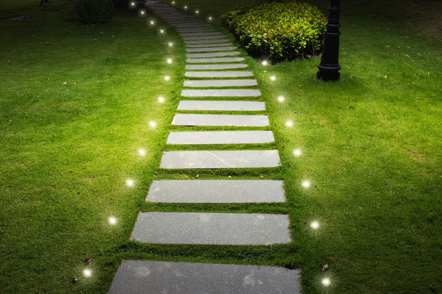 EZ YARD DOT - Outdoor LED Lights for Landscape or Hardscape Edges