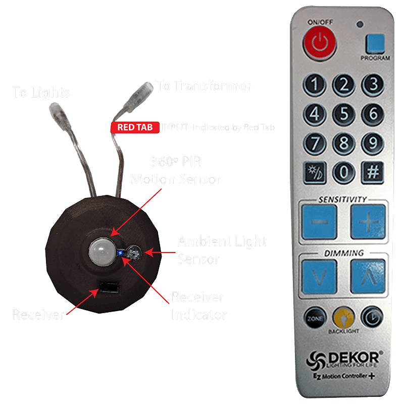 Remote Control for Motion Sensor Programming