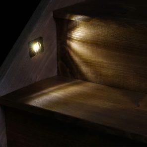 Recessed stair lights