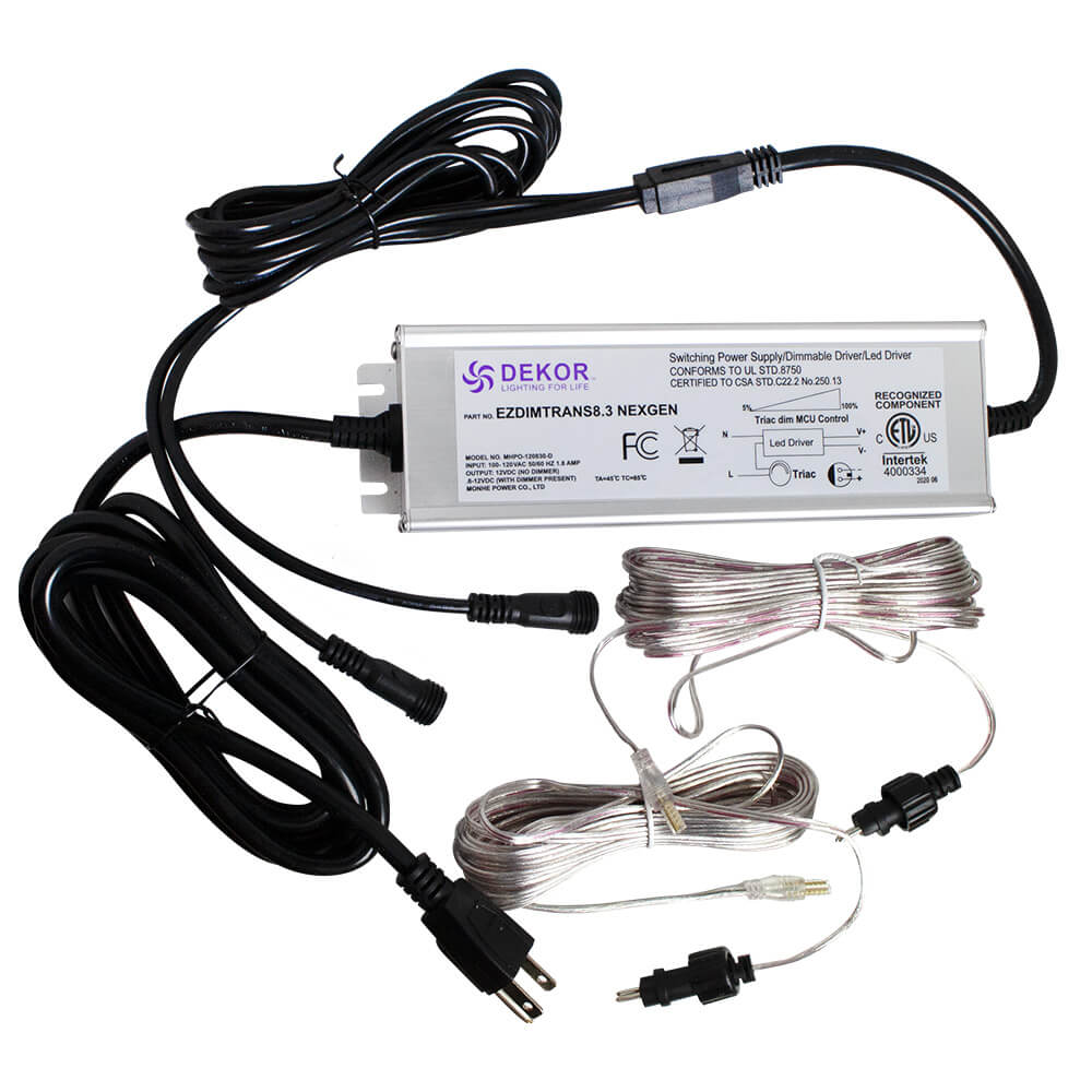 Dimmable 100 Watt Low Voltage LED Transformer by DEKOR. 